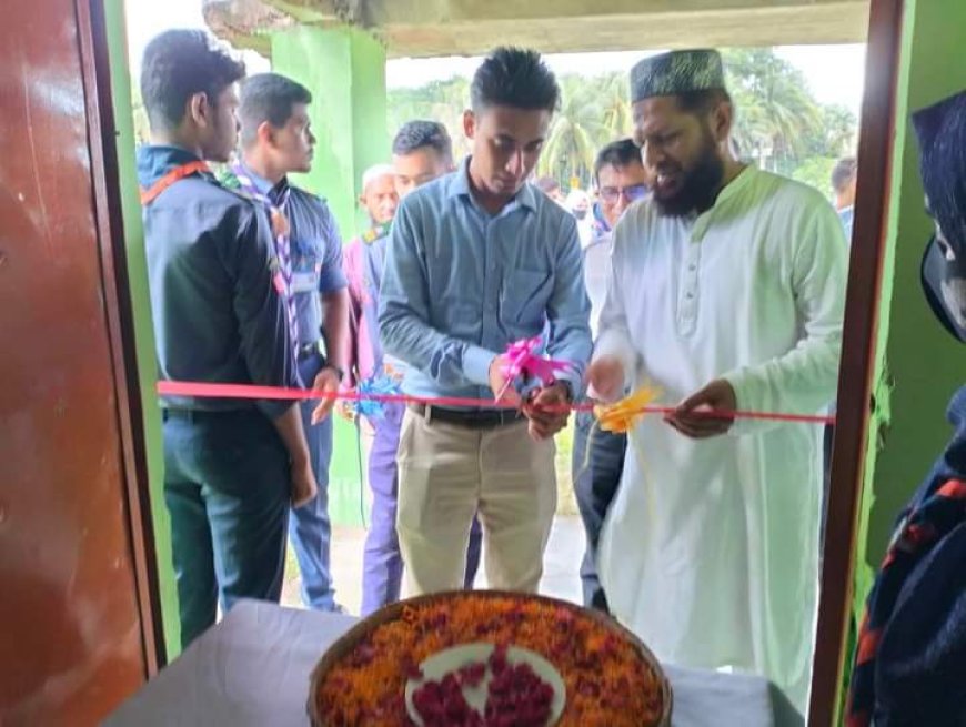 ন‌ওয়াপাড়া মডেল কলেজে রোভার স্কাউট ডেনের শুভ উদ্বোধন