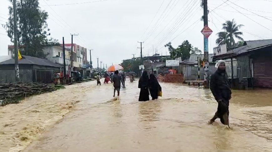 শেরপুরে তিনজনের প্রাণহানি, শতাধিক গ্রাম প্লাবিত