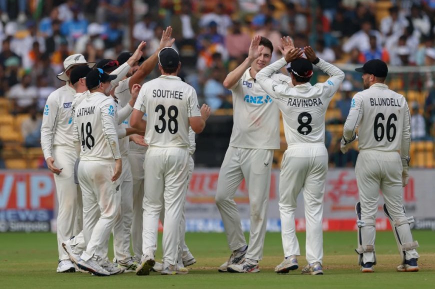 বেঙ্গালুরু টেস্ট: মিডল-লোয়ার অর্ডারে ভারতের ভরাডুবি, জয়ের পথে নিউজিল্যান্ড