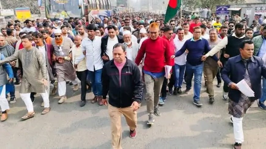 তারেক জিয়ার (৩১) দফা বাস্তবায়নের জন্য বেড়া উপজেলায় কর্মসূচি পালন