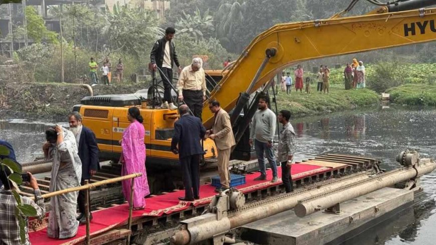 খাল খনন উদ্বোধনে লাল গালিচা, ব্যাখ্যা দিলো ডিএনসিসি