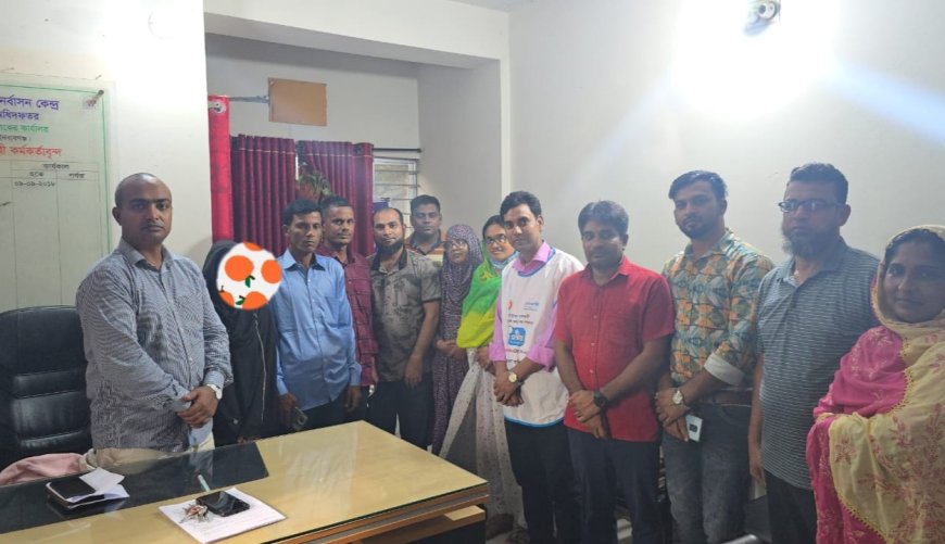 শিবগঞ্জে ইউএনও'র উদ্যোগে শিশুর পরিবারে পুনঃএকীকরণ